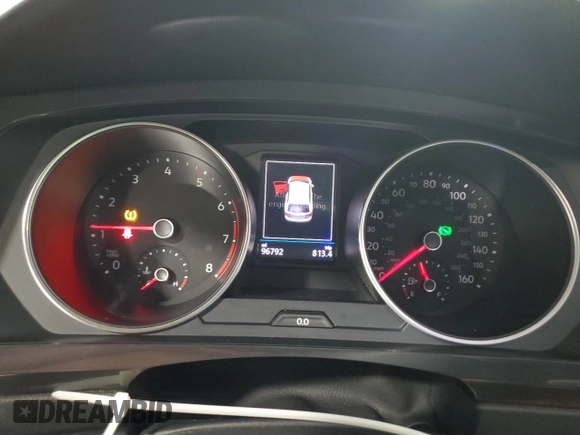 2018 Volkswagen Tiguan SEL with VIN 3VV2B7AX7JM140246, listed as a Copart auction lot 58817255 with 96,792 mi miles and Clean title. Bid and sale history available at DreamBid. Image 9.