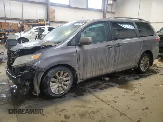 2017 Toyota Sienna LE with VIN 5TDJZ3DC5HS174641, listed as a Copart auction lot 44059275 with 168,044 mi miles and Salvage Title. Bid and sale history available at carsss.com. Image 1.