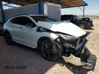 2023 Infiniti QX55 Essential with VIN 3PCAJ5KR2PF101501, listed as a Copart auction lot 57913585 with 13,999 mi miles and Salvage title. Bid and sale history available at DreamBid. Image 4.