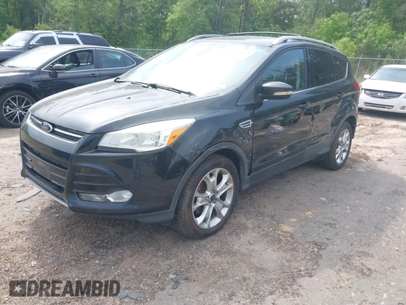 2014 Ford Escape Titanium with VIN 1FMCU0JX1EUD71953, listed as a IAAI auction lot 42036023 with 165,624 mi miles. Bid and sale history available at carsss.com. Image 2.