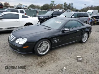 2005 Mercedes-Benz SL 55 AMG with VIN WDBSK74F15F098145, listed as a Copart auction lot 88475645 with 22,584 mi miles and Salvage title. Bid and sale history available at DreamBid. Image 1.