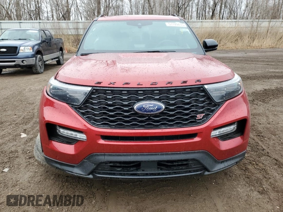 2023 Ford Explorer ST with VIN 1FM5K8GC7PGB09678, listed as a Copart auction lot 51149415 with 21,681 mi miles and Clean Title. Bid and sale history available at carsss.com. Image 5.