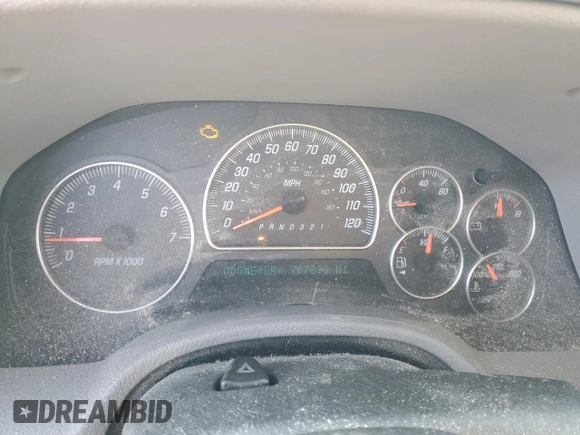 2007 GMC Envoy SLT with VIN 1GKDT13SX72264325, listed as a Copart auction lot 43347575 with 267,236 mi miles and Salvage Title. Bid and sale history available at carsss.com. Image 9.