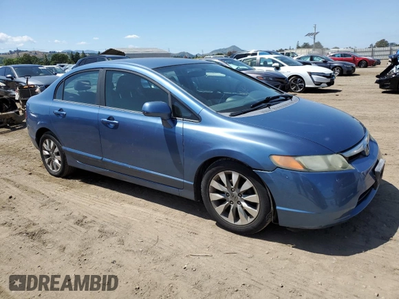 2008 Honda Civic LX with VIN 1HGFA16548L081807, listed as a Copart auction lot 54713615 with 127,625 mi miles and Salvage Title. Bid and sale history available at DreamBid. Image 4.