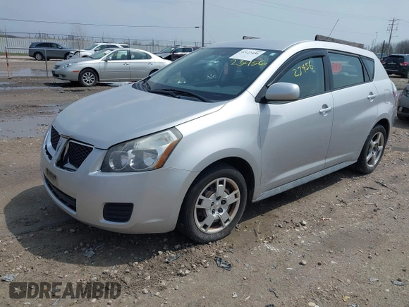 2009 Pontiac Vibe w/1SB with VIN 5Y2SP67009Z475895, listed as a IAAI auction lot 42123456 with 177,484 mi miles. Bid and sale history available at carsss.com. Image 2.