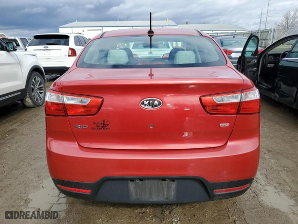 2012 Kia Rio LX with VIN KNADM4A34C6083291, listed as a Copart auction lot 47733355 with 101,323 mi miles and Clean Title. Bid and sale history available at carsss.com. Image 6.