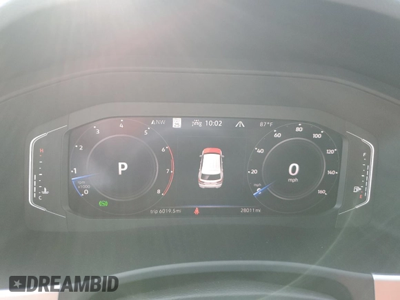 2023 Volkswagen Atlas SEL with VIN 1V2BE2CA1PC216733, listed as a Copart auction lot 59392255 with 28,011 mi miles and Salvage title. Bid and sale history available at DreamBid. Image 9.