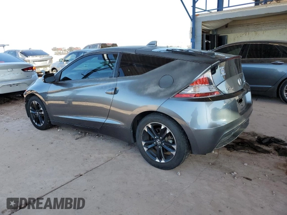 2015 Honda CR-Z EX with VIN JHMZF1D69FS000522, listed as a Copart auction lot 43212845 with 104,808 mi miles and Salvage title. Bid and sale history available at DreamBid. Image 2.