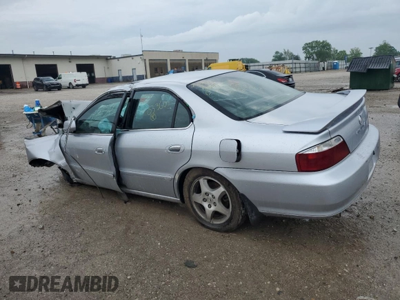 2002 Acura TL with VIN 19UUA56692A033603, listed as a Copart auction lot 53765694 with 0 mi miles and Salvage Title. Bid and sale history available at carsss.com. Image 2.