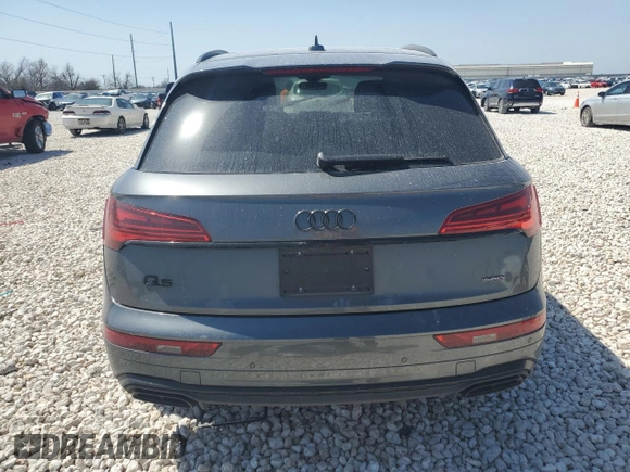 2024 Audi Q5 S line Premium with VIN WA1GAAFY4R2101908, listed as a Copart auction lot 48776875 with 5,471 mi miles and Salvage Title. Bid and sale history available at carsss.com. Image 6.