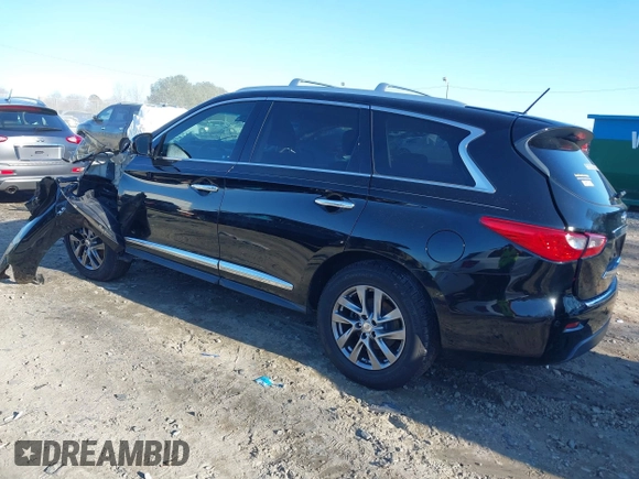 2015 Infiniti QX60 with VIN 5N1AL0MN6FC544720, listed as a IAAI auction lot 41335980 with Not Provided miles. Bid and sale history available at carsss.com. Image 3.