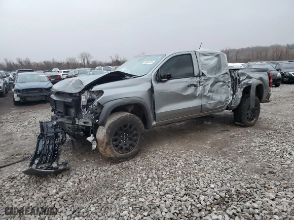 2024 Chevrolet Colorado 4WD Trail Boss with VIN 1GCPTEEK5R1168799, listed as a Copart auction lot 46997025 with 0 mi miles and Salvage Title. Bid and sale history available at carsss.com. Image 1.