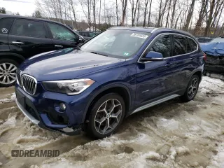 2018 BMW X1 xDrive28i with VIN WBXHT3C37J5K27663, listed as a Copart auction lot 38185933 with 61,894 mi miles. Bid and sale history available at carsss.com. Image 1.