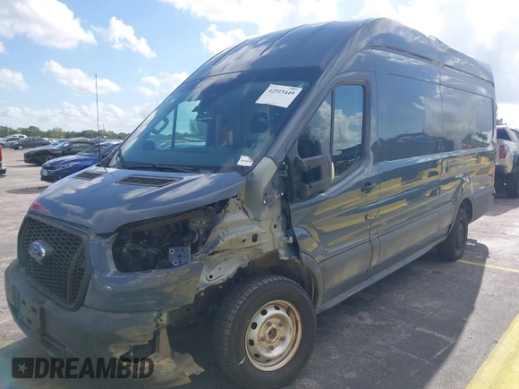 2021 Ford Transit Cargo with VIN 1FTBR3X89MKA54791, listed as a IAAI auction lot 42515449 with 57,847 mi miles and . Bid and sale history available at DreamBid. Image 18.