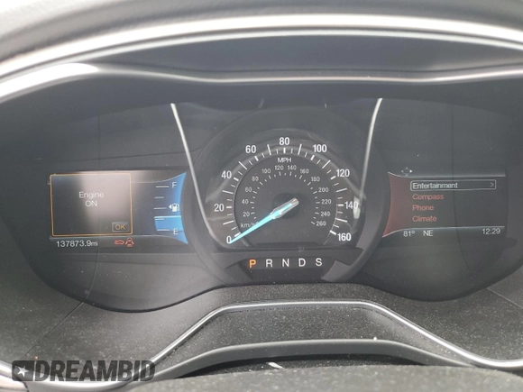 2016 Ford Fusion SE with VIN 3FA6P0H7XGR295812, listed as a Copart auction lot 60221275 with 137,873 mi miles and Salvage title. Bid and sale history available at DreamBid. Image 9.