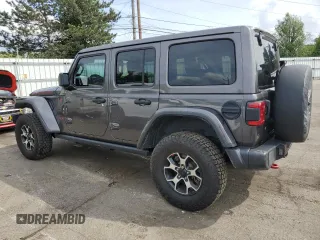 2020 Jeep Wrangler Unlimited Rubicon with VIN 1C4HJXFG4LW247603, listed as a Copart auction lot 55247645 with 44,791 mi miles and Salvage title. Bid and sale history available at DreamBid. Image 2.