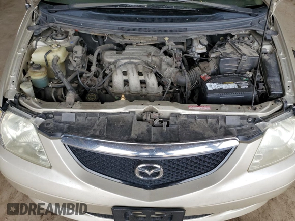 2002 Mazda MPV LX with VIN JM3LW28J520308795, listed as a Copart auction lot 50701835 with 181,086 mi miles and Salvage title. Bid and sale history available at DreamBid. Image 12.