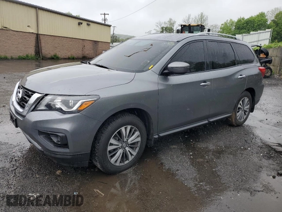 2020 Nissan Pathfinder S with VIN 5N1DR2AM0LC644908, listed as a Copart auction lot 56165085 with 48,331 mi miles and Salvage title. Bid and sale history available at DreamBid. Image 1.
