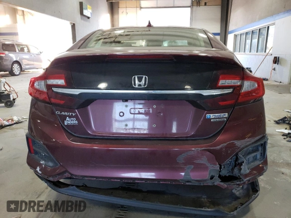 2018 Honda Clarity Touring with VIN JHMZC5F32JC016650, listed as a Copart auction lot 82589894 with Not Provided miles and Salvage Title. Bid and sale history available at DreamBid. Image 6.