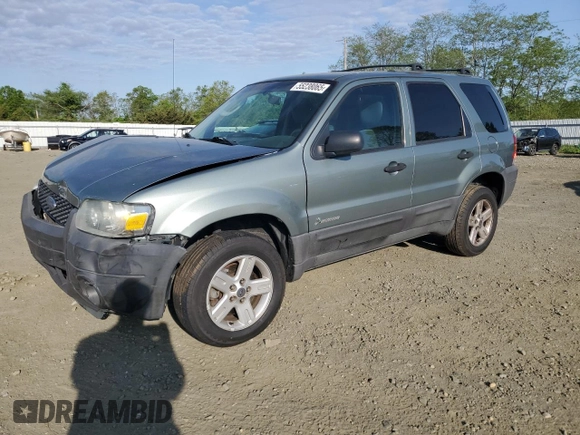 2005 Ford Escape Hybrid with VIN 1FMCU96HX5KC45835, listed as a Copart auction lot 55238065 with 223,769 mi miles and Salvage title. Bid and sale history available at DreamBid. Image 1.