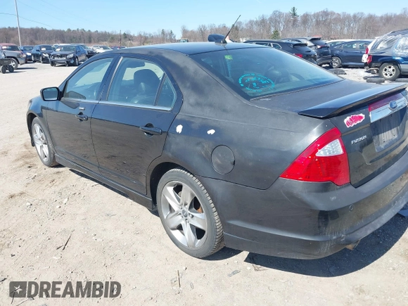 2010 Ford Fusion SPORT with VIN 3FAHP0DC4AR261402, listed as a IAAI auction lot 41751517 with 216,670 mi miles. Bid and sale history available at carsss.com. Image 3.
