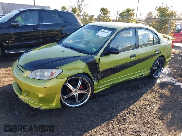 2004 Honda Civic VP with VIN 1HGES16334L006663, listed as a IAAI auction lot 41813852 with 293,368 mi miles. Bid and sale history available at carsss.com. Image 14.