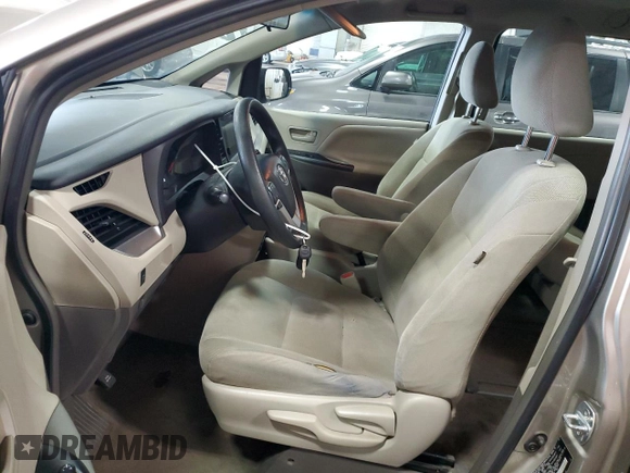 2015 Toyota Sienna L with VIN 5TDZK3DC1FS598628, listed as a Copart auction lot 54139805 with 113,364 mi miles and Salvage title. Bid and sale history available at DreamBid. Image 7.