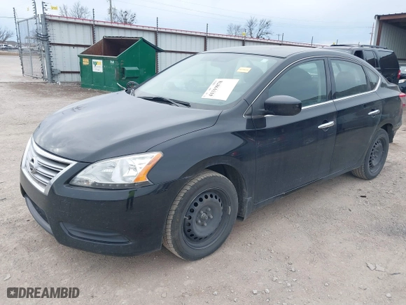 2015 Nissan Sentra S with VIN 3N1AB7AP5FY242092, listed as a IAAI auction lot 41319878 with 129,283 mi miles. Bid and sale history available at carsss.com. Image 2.