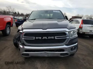 2021 Ram 1500 Big Horn with VIN 1C6SRFBT6MN727653, listed as a Copart auction lot 46327465 with 91,220 mi miles and Salvage Title. Bid and sale history available at carsss.com. Image 5.