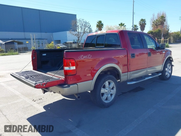 2008 Ford F-150 XLT with VIN 1FTPW14508FA60278, listed as a IAAI auction lot 41868870 with 118,222 mi miles. Bid and sale history available at carsss.com. Image 4.