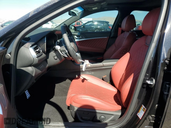 2024 Genesis G70 Sport Advanced with VIN KMTG54SE3RU137375, listed as a Copart auction lot 73545274 with 1,702 mi miles and Salvage Title. Bid and sale history available at DreamBid. Image 7.
