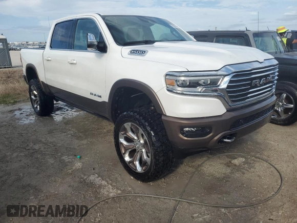 2023 Ram 1500 Longhorn with VIN 1C6SRFKTXPN528772, listed as a Copart auction lot 75635474 with 17,359 mi miles and Non repairable. Bid and sale history available at DreamBid. Image 4.