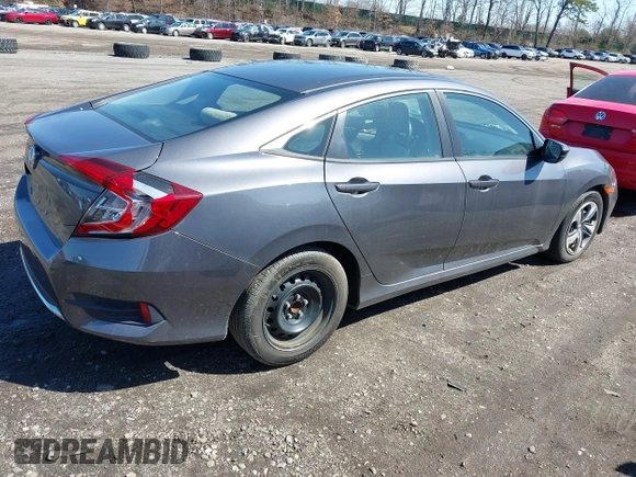 2019 Honda Civic LX with VIN 2HGFC2F66KH547041, listed as a IAAI auction lot 41984140 with 90,123 mi miles and . Bid and sale history available at DreamBid. Image 4.