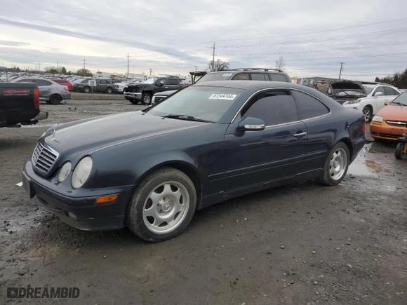2001 Mercedes-Benz CLK-Class with VIN WDBLJ65G11F173980, listed as a Copart auction lot 87249744 with 0 mi miles and Clean Title. Bid and sale history available at carsss.com. Image 1.