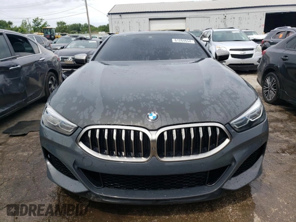 2019 BMW 8 Series M850i xDrive with VIN WBABC4C51KBU96543, listed as a Copart auction lot 61284654 with 39,966 mi miles and Salvage Title. Bid and sale history available at carsss.com. Image 5.
