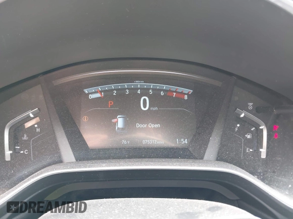 2017 Honda CR-V EX with VIN 7FARW1H53HE031126, listed as a IAAI auction lot 42018103 with 75,312 mi miles. Bid and sale history available at carsss.com. Image 7.
