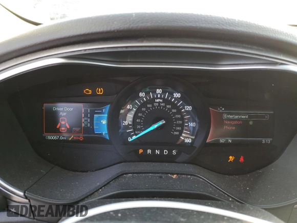 2019 Ford Fusion SEL with VIN 3FA6P0CD0KR250996, listed as a Copart auction lot 46589115 with 50,057 mi miles and Salvage Title. Bid and sale history available at carsss.com. Image 9.