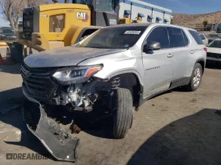 2021 Chevrolet Traverse LS with VIN 1GNEVFKW0MJ230544, listed as a Copart auction lot 43430265 with 60,617 mi miles and Salvage Title. Bid and sale history available at carsss.com. Image 1.