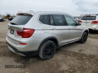 2015 BMW X3 xDrive28i with VIN 5UXWX9C5XF0D47847, listed as a Copart auction lot 52803715 with 128,814 mi miles and Clean Title. Bid and sale history available at DreamBid. Image 3.