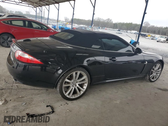 2007 Jaguar XK with VIN SAJDA44B575B06009, listed as a Copart auction lot 43648365 with 105,106 mi miles and Clean Title. Bid and sale history available at carsss.com. Image 3.