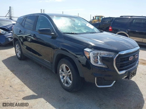 2022 GMC Terrain SLE with VIN 3GKALTEV5NL173612, listed as a IAAI auction lot 41856301 with 182,594 mi miles. Bid and sale history available at carsss.com. Image 1.