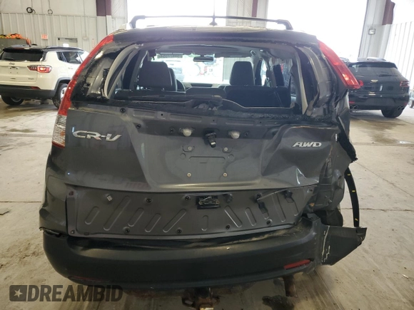 2012 Honda CR-V EX-L with VIN 5J6RM4H77CL031604, listed as a Copart auction lot 51691825 with 179,951 mi miles and Non repairable. Bid and sale history available at DreamBid. Image 6.