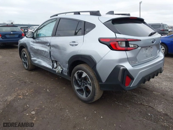 2024 Subaru Crosstrek Limited with VIN 4S4GUHL63R3750419, listed as a IAAI auction lot 41129697 with 15,705 mi miles. Bid and sale history available at carsss.com. Image 3.