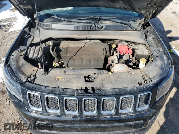 2020 Jeep Compass Limited with VIN 3C4NJDCB4LT221275, listed as a Copart auction lot 46360405 with 110,443 mi miles and Salvage Title. Bid and sale history available at carsss.com. Image 12.