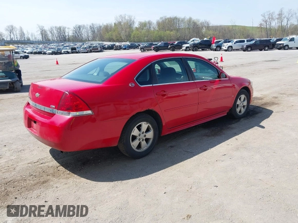 2009 Chevrolet Impala LT with VIN 2G1WT57K691141459, listed as a IAAI auction lot 42135111 with 205,418 mi miles and . Bid and sale history available at DreamBid. Image 4.
