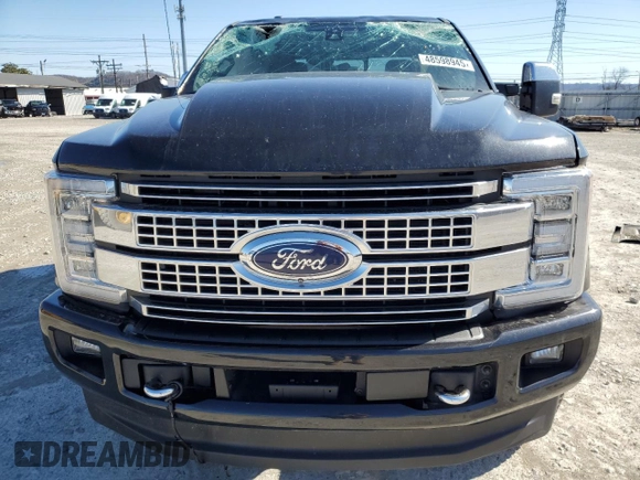 2017 Ford F-350 Platinum with VIN 1FT8W3BT0HEC40514, listed as a Copart auction lot 48598945 with 110,097 mi miles and Salvage Title. Bid and sale history available at DreamBid. Image 5.