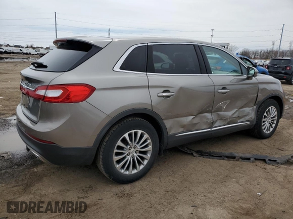 2016 Lincoln MKX Select with VIN 2LMTJ6KR2GBL32166, listed as a Copart auction lot 51517715 with 96,604 mi miles and Clean Title. Bid and sale history available at DreamBid. Image 3.