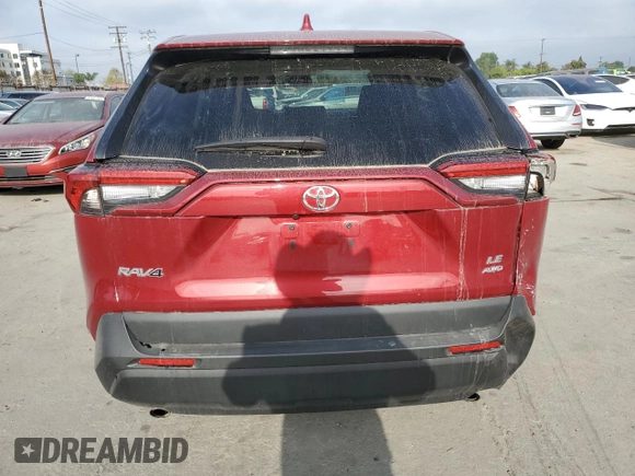 2024 Toyota RAV4 LE with VIN 2T3F1RFV9RW418225, listed as a Copart auction lot 53902595 with 23,550 mi miles and Salvage Title. Bid and sale history available at carsss.com. Image 6.