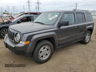 2017 Jeep Patriot Sport z VIN 1C4NJPBA5HD141135, wystawiony jako Copart lot #57626065 z przebiegiem 188 568 mil mil oraz Czysty tytuł • Clean title. Historia ofert i sprzedaży dostępna na DreamBid. Obrazek 1.