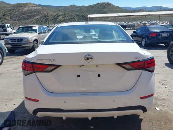 2022 Nissan Sentra SV with VIN 3N1AB8CV3NY305447, listed as a IAAI auction lot 41882034 with 29,983 mi miles and . Bid and sale history available at DreamBid. Image 16.